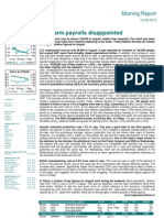 Non-Farm Payrolls Disappointed: Morning Report