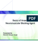 Basics of Anaesthesia & NMB