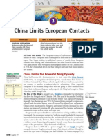 CH 19 Sec 2 - China Limits European Contacts