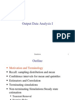 שפות סימולציה- הרצאה 12 - Output Data Analysis I