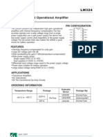 Low Power Quad Operational Amplifier: Description Pin Configuration