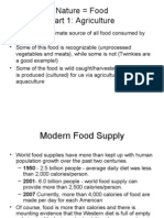 APES Food Intro and Agriculture