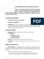 Tema 7 Caracteristicas de La Generacion Del 27 Resumen