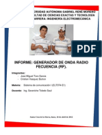 Informe Generador de Onda de Radio Frecuencia