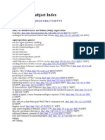 CIA Index of Spying Studies - Operations Subject Index