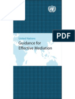 UN Guidance For Effective Mediation