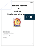 A Seminar Report ON Android Mobile Operating System