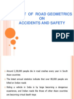 Effect of Road Geometrics On Accidents