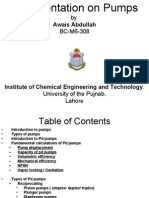 A Presentation On Pumps