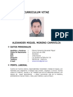 Curriculum Vitae-Alexandermoreno