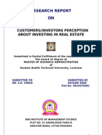 Customers - Investors Perception About Investing in Real Estate1