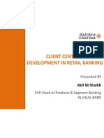 Client Centric Product Development in Retail Banking by Akif Shaikh