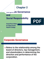 Corporate Governance and Social Responsibility: Powerpoint Slides DR - Vijaya Kumar Skyline College