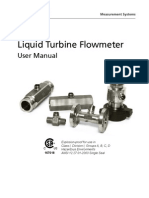 Liquid Turbine Flowmeter User Manual