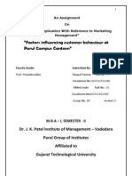 Project On Factors Influencing Consumer Behavior