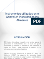 Instrumentos Utilizados en El Control en Inocuidad de Los Alimentos