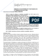 Influence of Antibiotic Susceptibility Test Results On The Change of Ciprofloxacin and Ofloxacin-Based Treatments