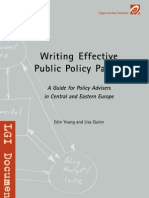 Writing Effective Public Policy Papers Young Quinn