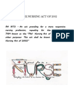 The Philippine Nursing Act of 2002