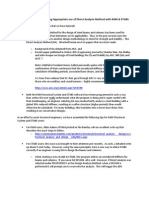 Direct Analysis Method Tips