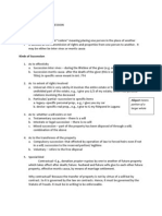 Succession in General: A. Universal - This Is Very Catchy-It Involves The Entire Estate or Fractional or Aliquot or