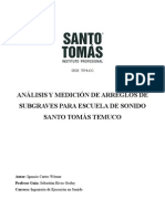 Análisis y Medición de Arreglos de Subgraves para Escuela de Sonido Santo Tomás Temuco