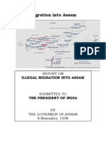 Illegal Migration Into Assam - LT Gen S K Sinha's Report of 1998