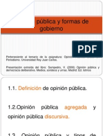 Tema 1. Opinión Pública y Formas de Gobierno.