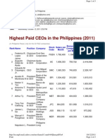 Highest Paid CEO - Email From Edgar Cabrera