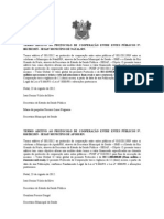 Termo Aditivo Ao Protocolo de Cooperação Entre Entes Públicos Área Da Saúde