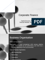 Corporate Finance: Capital Structure, Financial Planning, Financial Markets, Growth, Cost of Money