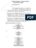 Constitución Política Del Perú 1993 Estructura