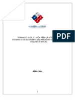 Minsal - Normas y Guía Clínica para La Atención en Servicios de Urgencia de Personas Víctimas de Violencia Sexual - Chile - 2004l