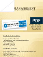 Risk Management of Sbi