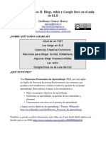 Recursos Didácticos II: Blogs, Wikis y Googledocs en El Aula de ELE