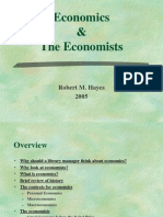 Economics and Economists