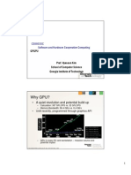 Why GPU?: CS8803SC Software and Hardware Cooperative Computing