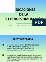 Indicaciones Electroestimulación