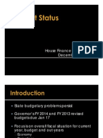 FY 2014 Budget Status Final Corrected