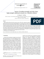 Corrosion Performance of Medium-Strength and Silica Fume High-Strength Reinforced Concrete in A Chloride Solution