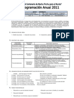 Programación Anual Segundo de Secundaria