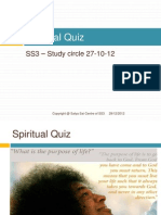 Spritual Quiz, by Sathya Sai Centre of SS3