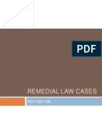 Remedial Law Cases RSP and KBL