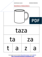 Conciencia Fonologica Palabras Silabas Letras Objetos Del Hogar Comida Fichas 1 13