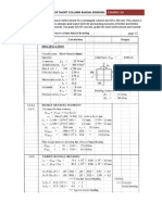 Example 3.8 - Design of Short Column Subjected To Biaxial Bending