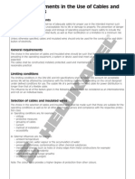 Safety Requirements in The Use of Cables and Insulated Wires