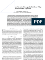 An Overview of Numerical Methods For Acoustic Wave Propagation