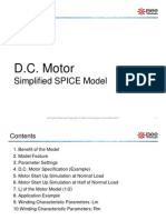 Simplified DC Motor Model Using PSpice