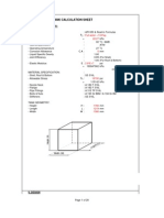 Rectangular Tank Calculation