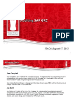 Auditing SAP GRC